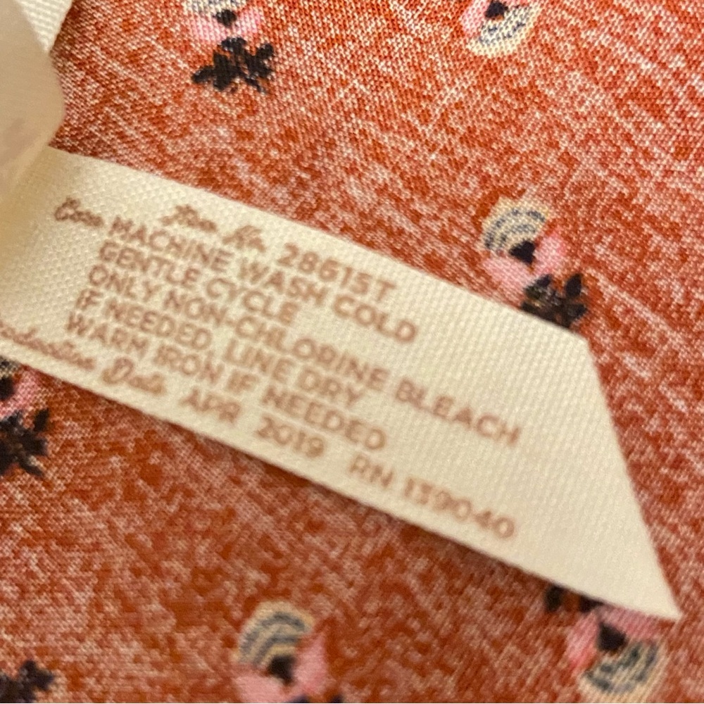 Matilda Jane Mix Print Floral Size Medium Sleeveless Front Tie Boho Blouse. - Picture 7 of 7